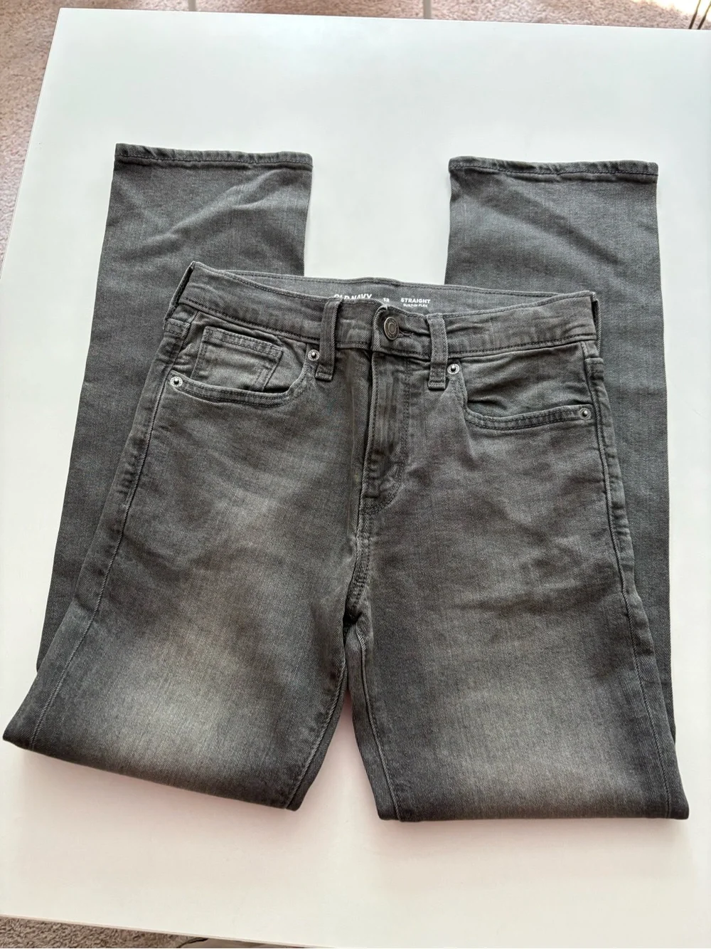 Boys 3 pair Blue gray and Black Stretch Jeans — Modern Fit Size 12